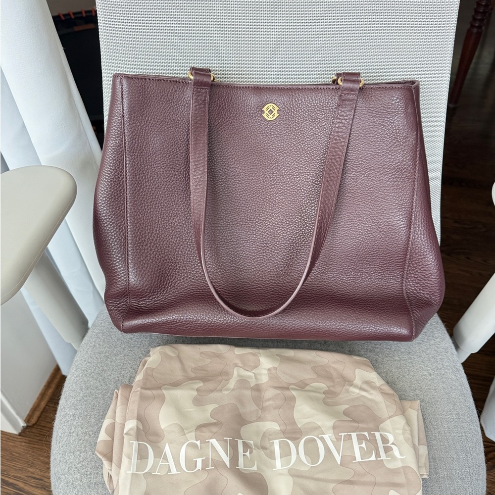 Dagne Dover Oxblood Medium Tote Bag